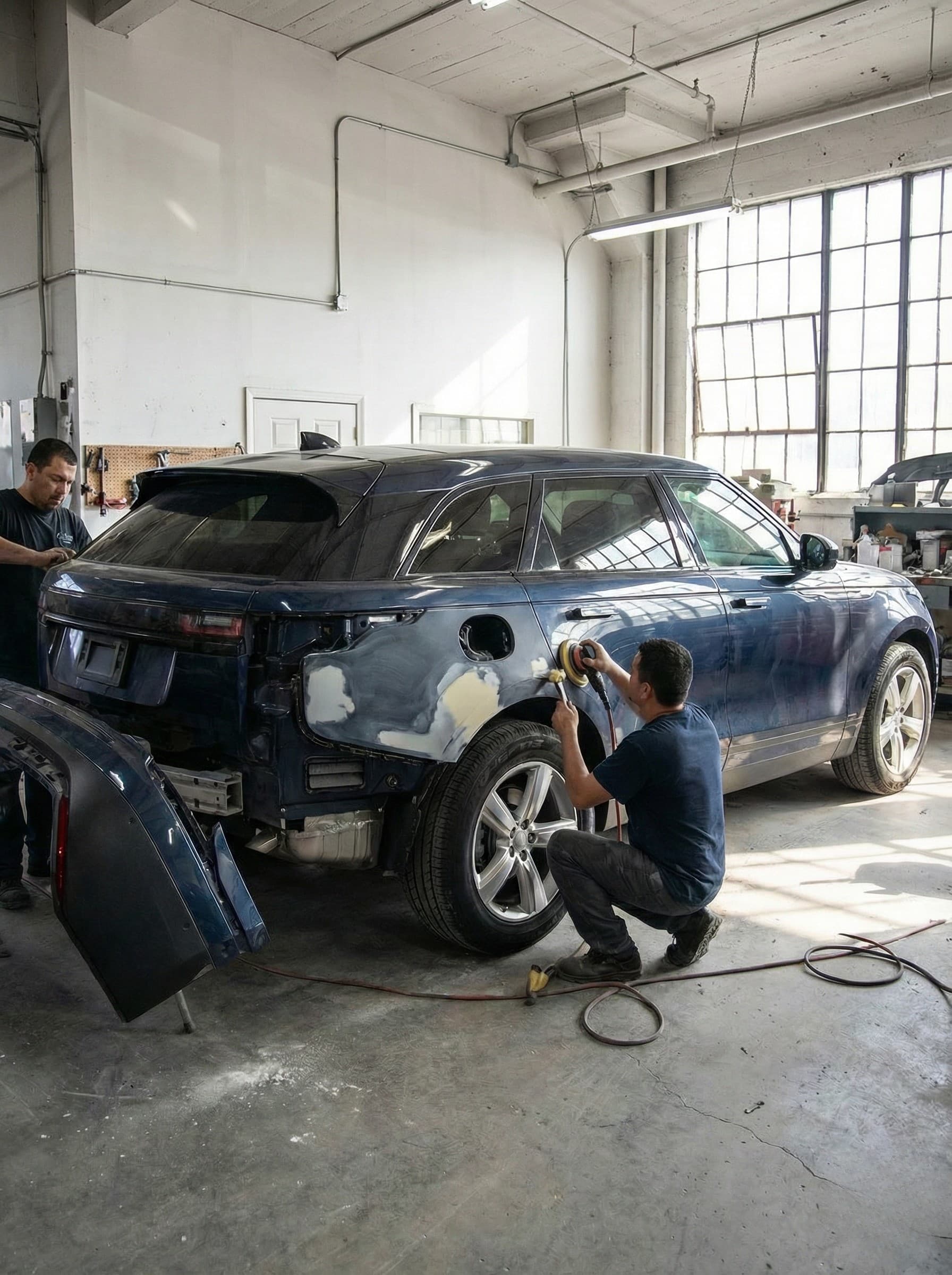 Carro após acidente